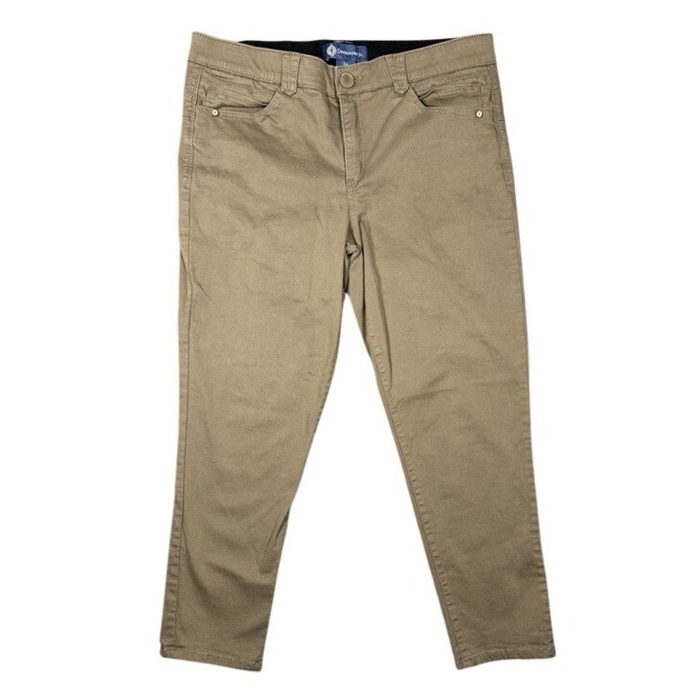 Democracy Absolution Slim Leg‎ Pants Size 14 Olive Taupe Stretch B1176VMX2